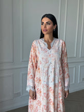 Roses Jalabya in Orange