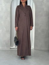 Suede blazer in Brown