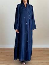 Moon Abaya in Navy