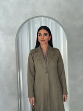 Suede blazer in Green