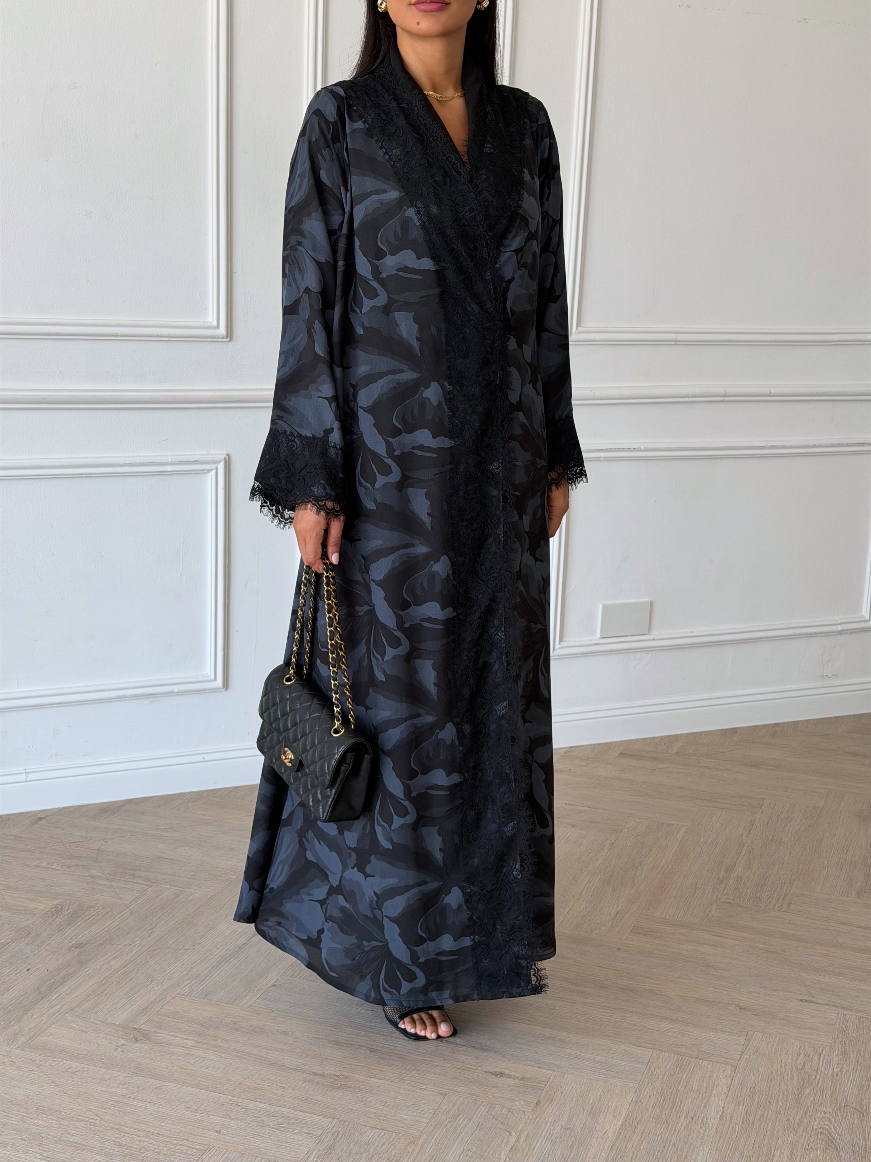 Madiya in Blue Black