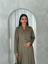 Suede blazer in Green