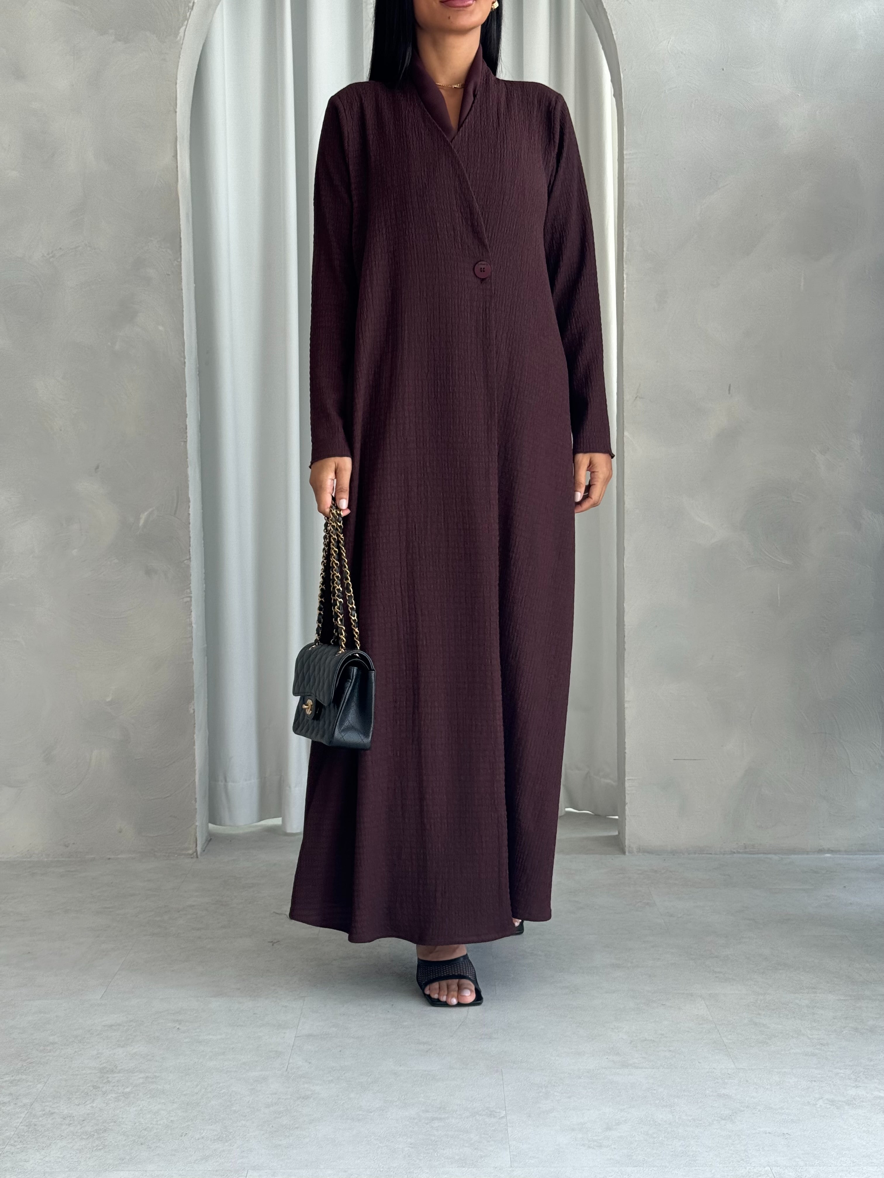 Huda in Plum Brown