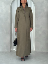 Suede blazer in Green