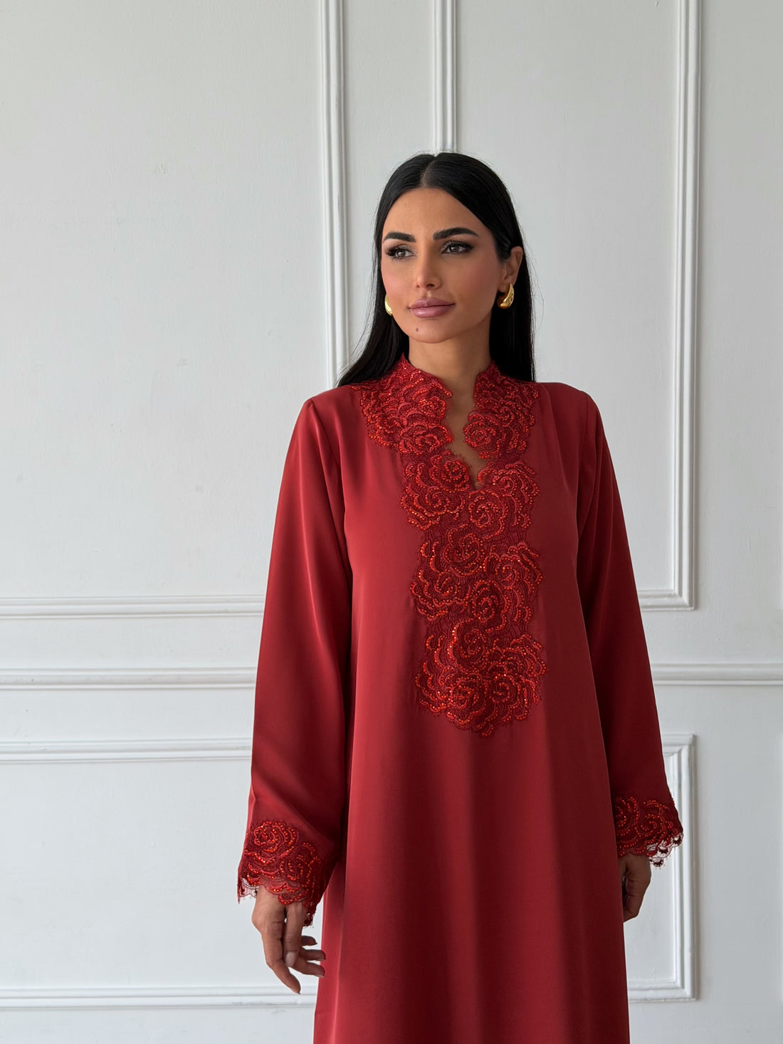 Ghayda in Burnt Red