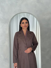 Suede blazer in Brown