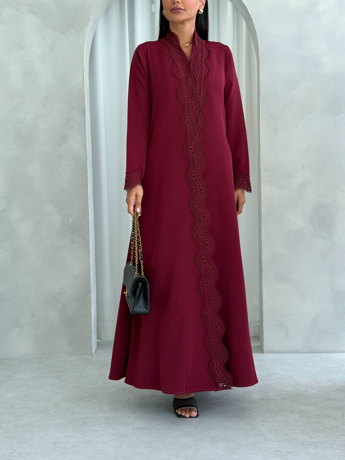 Lujain in Maroon