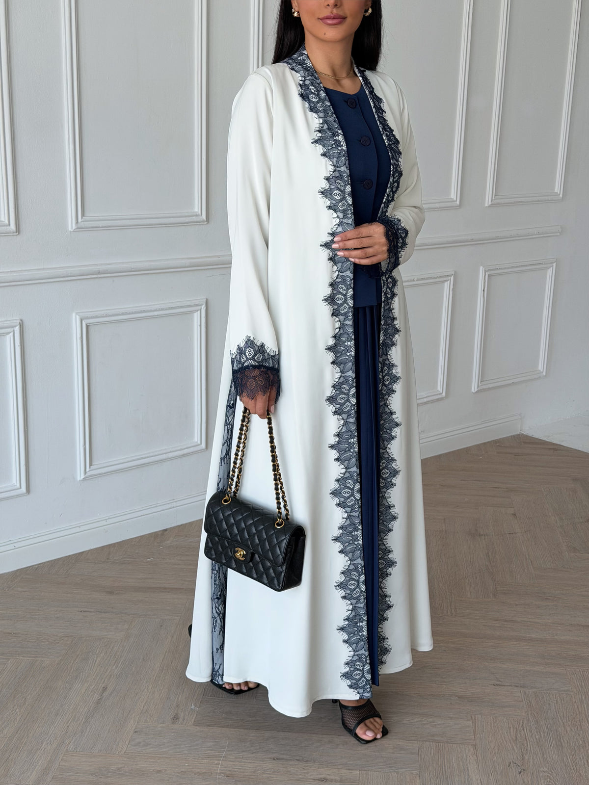 Rahaf in Cream-Navy