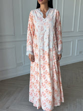 Roses Jalabya in Orange