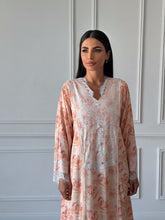 Roses Jalabya in Orange