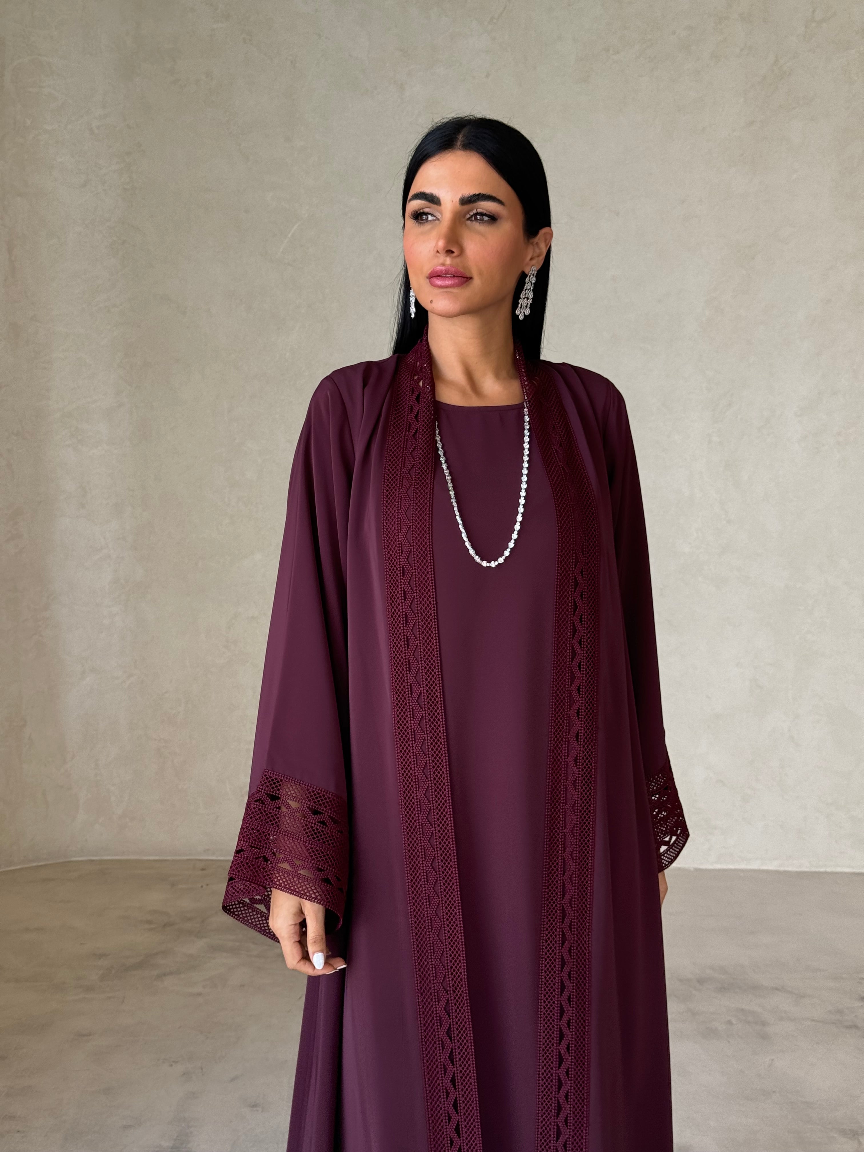 Nouf in Burgundy