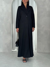 Suede blazer in Black