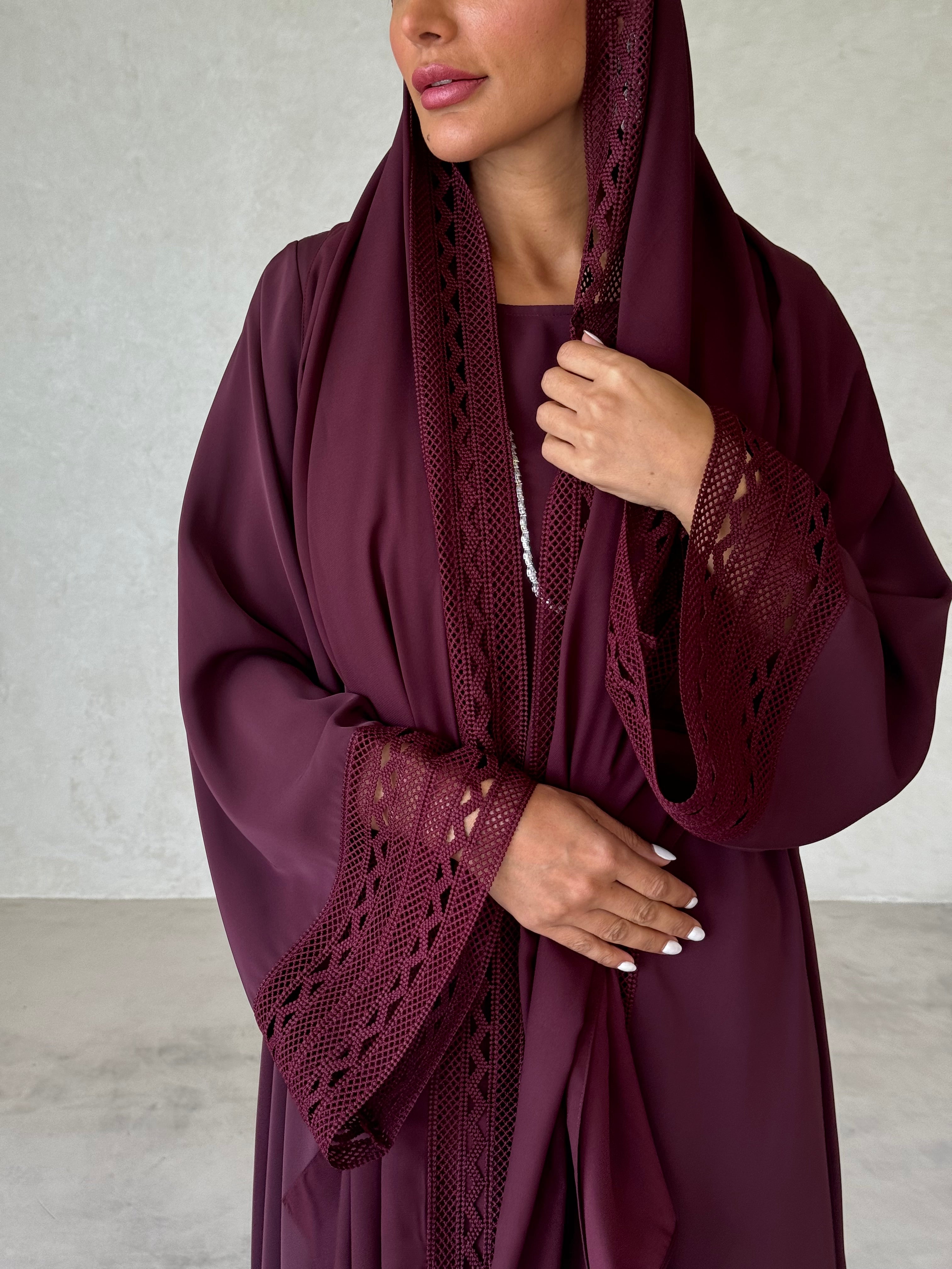 Nouf in Burgundy