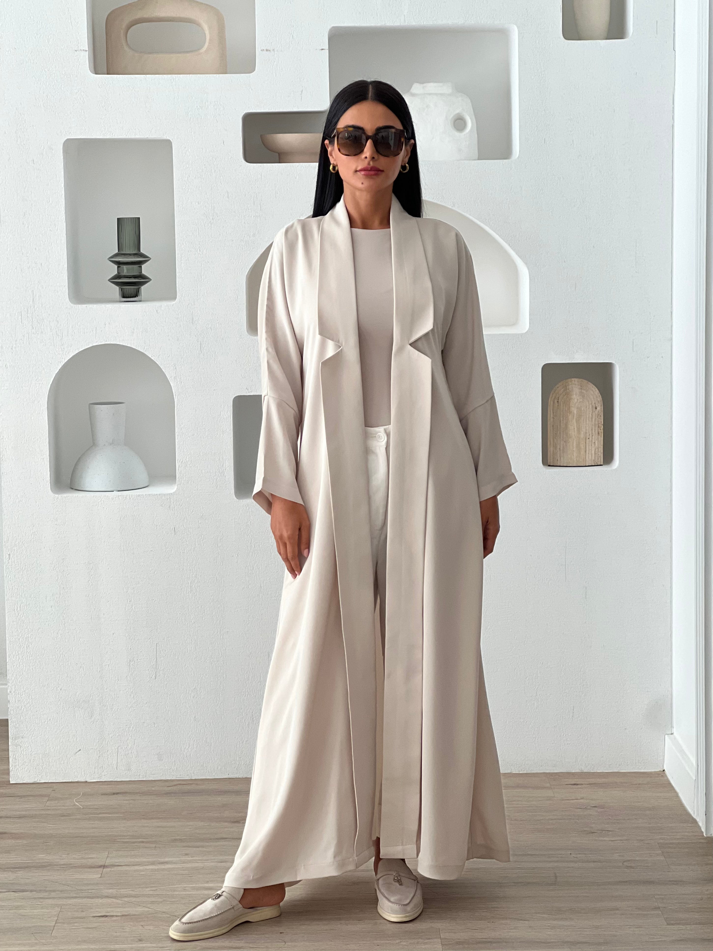 Sleek Abaya in Beige