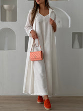 Linen Jumpsuit Set White