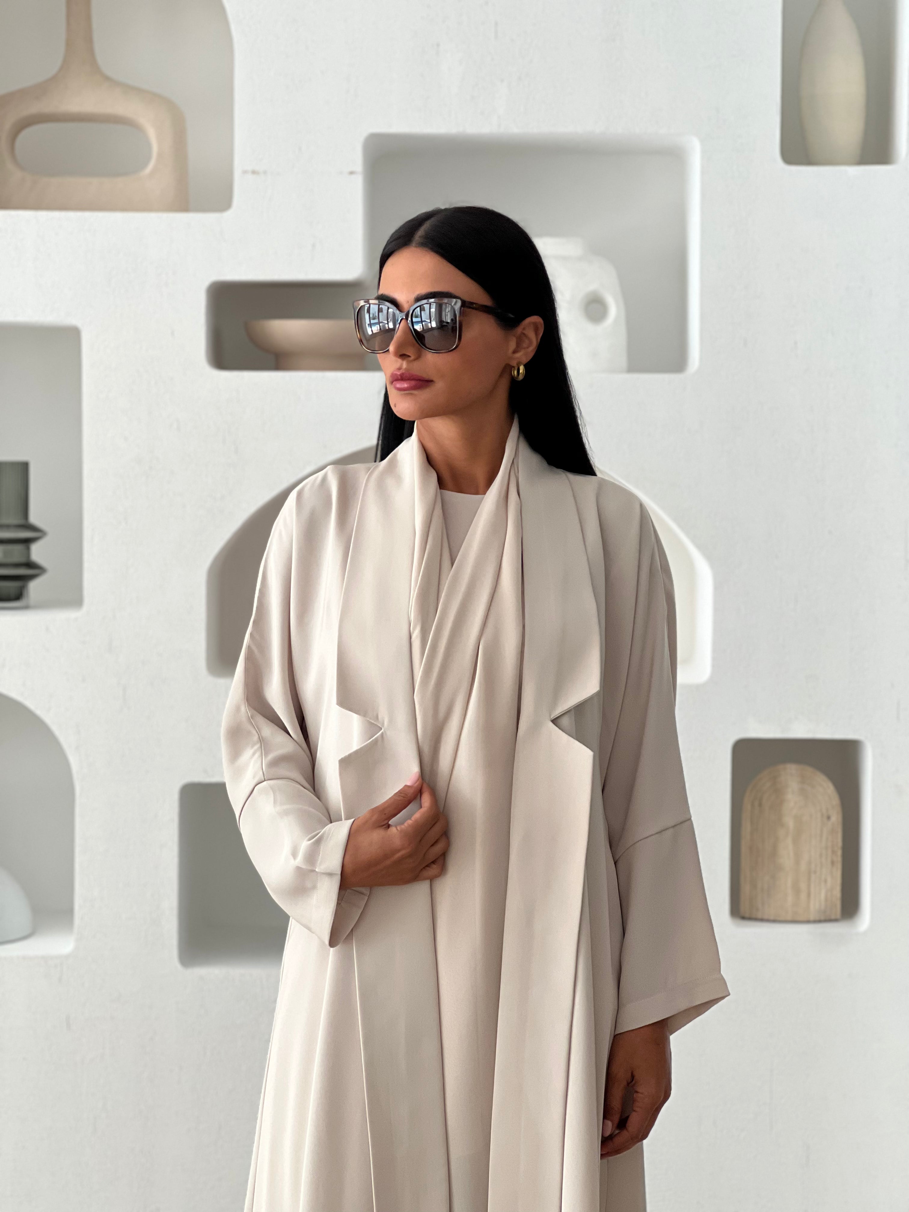 Sleek Abaya in Beige