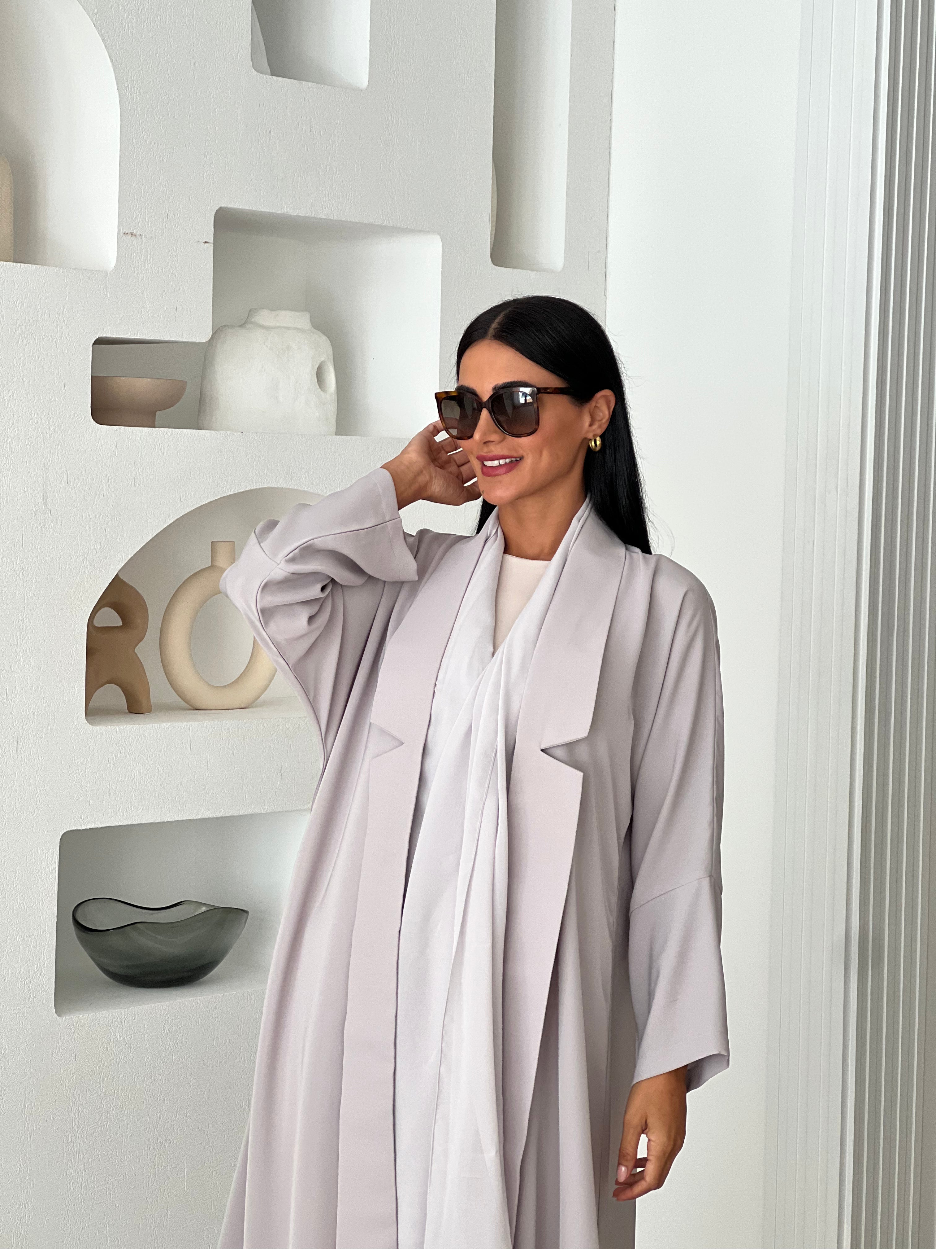 Sleek Abaya in Grey