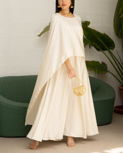 Cream Shawl Dress