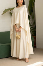 Cream Shawl Dress