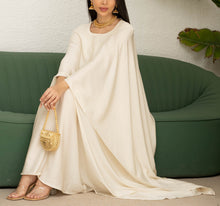 Cream Shawl Dress