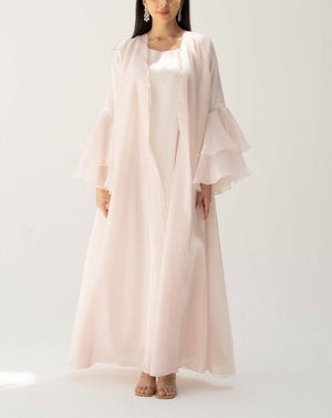 Open image in slideshow, Ruffle Abaya Pearl
