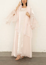 Ruffle Abaya Pearl