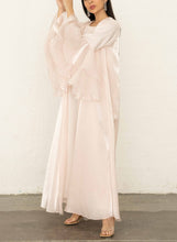 Ruffle Abaya Pearl