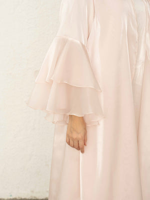 Open image in slideshow, Ruffle Abaya Pearl
