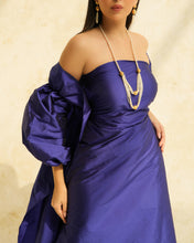 Blue Taffeta Set