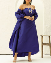 Blue Taffeta Set