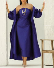 Blue Taffeta Set