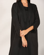 Collar Abaya Set Black