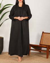 Collar Abaya Set Black