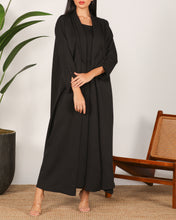 Collar Abaya Set Black