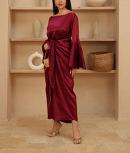 Maroon Wrap Dress