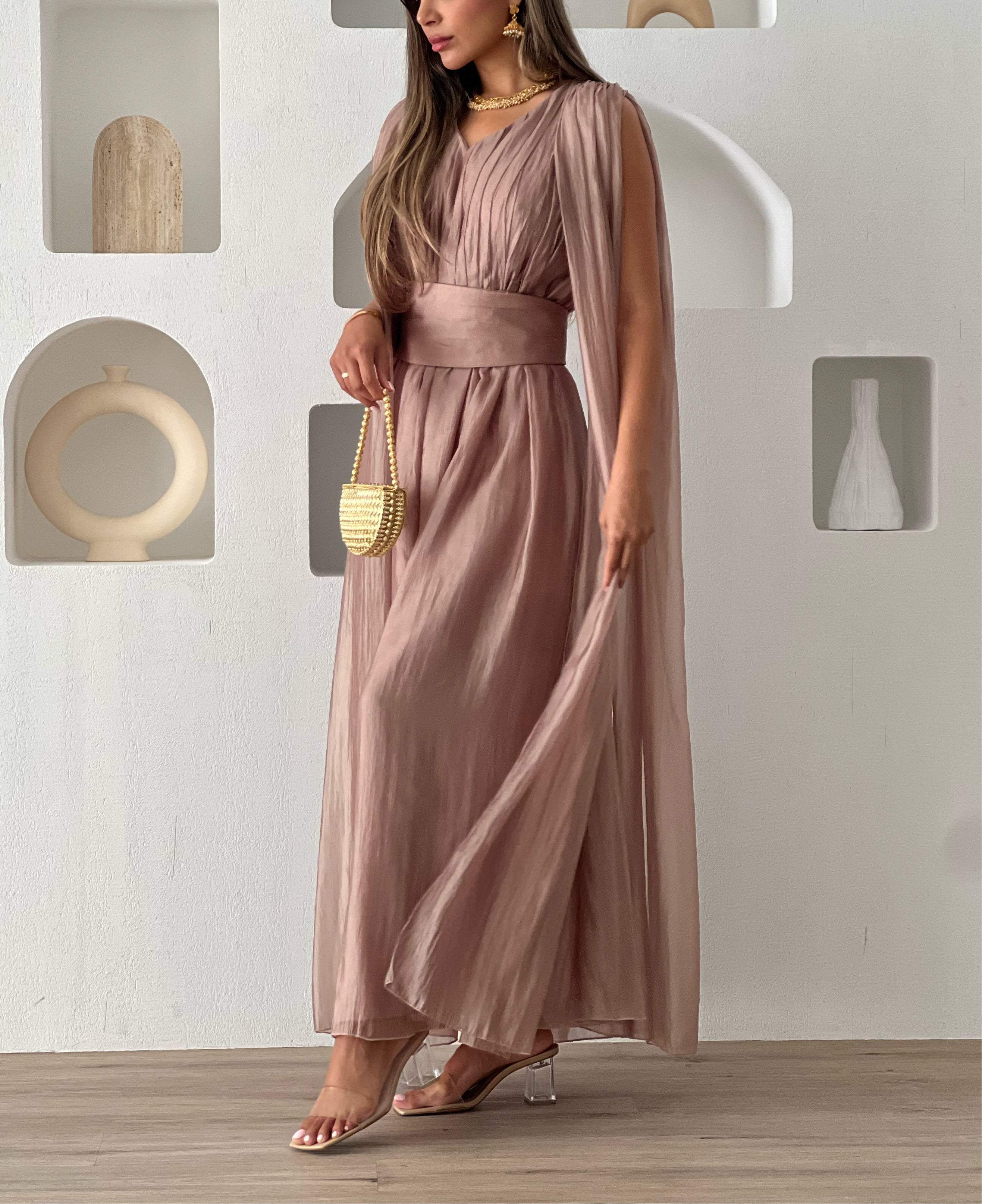 Maia Dress - Rose Gold