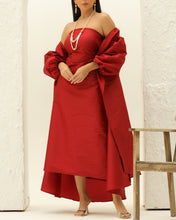 Red Taffeta Set