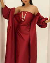 Red Taffeta Set