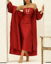 Red Taffeta Set